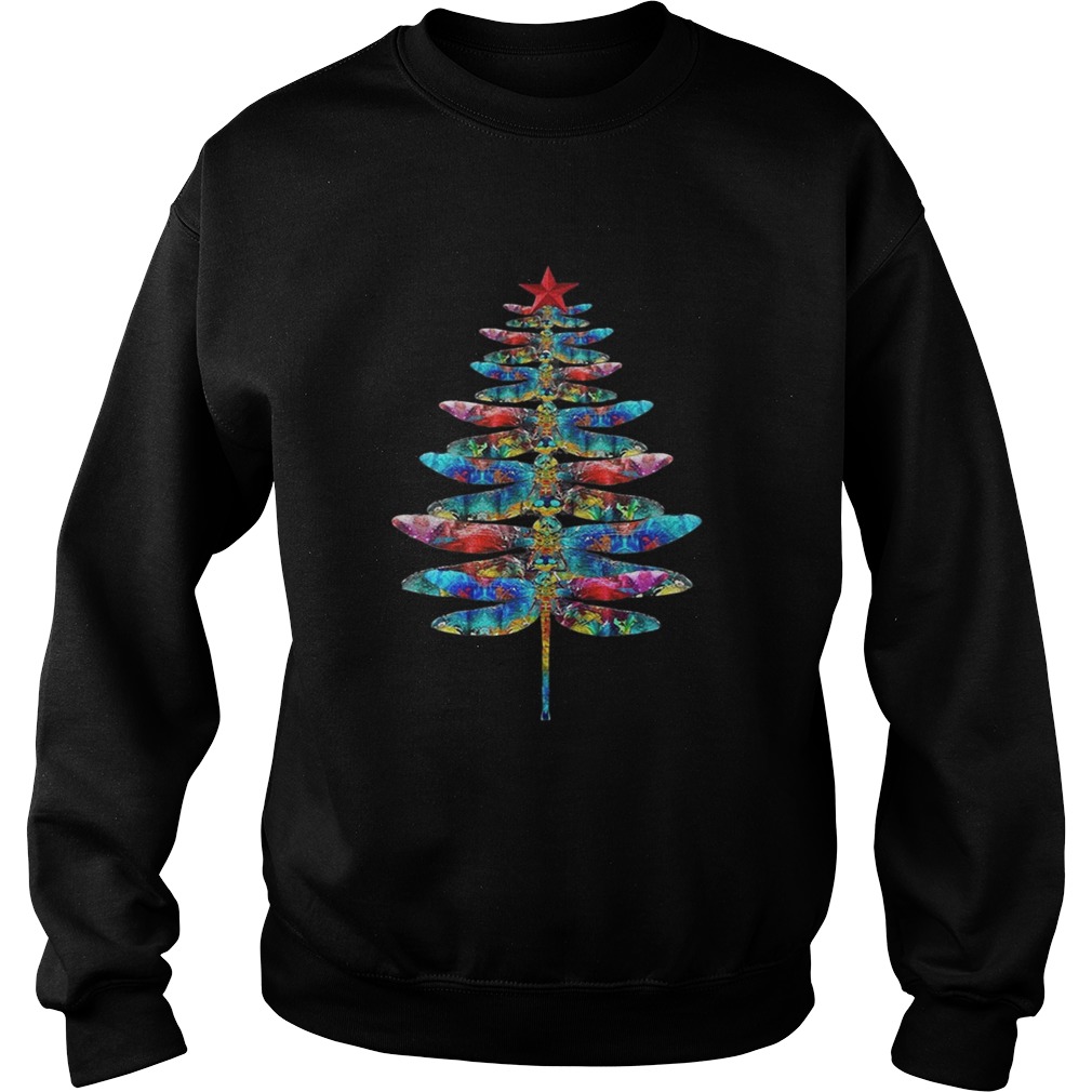 Dragonflies Christmas tree shirt