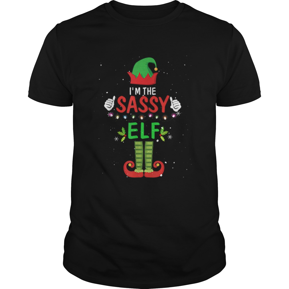 Nice I’m The Sassy Elf Matching Family Group Christmas shirt