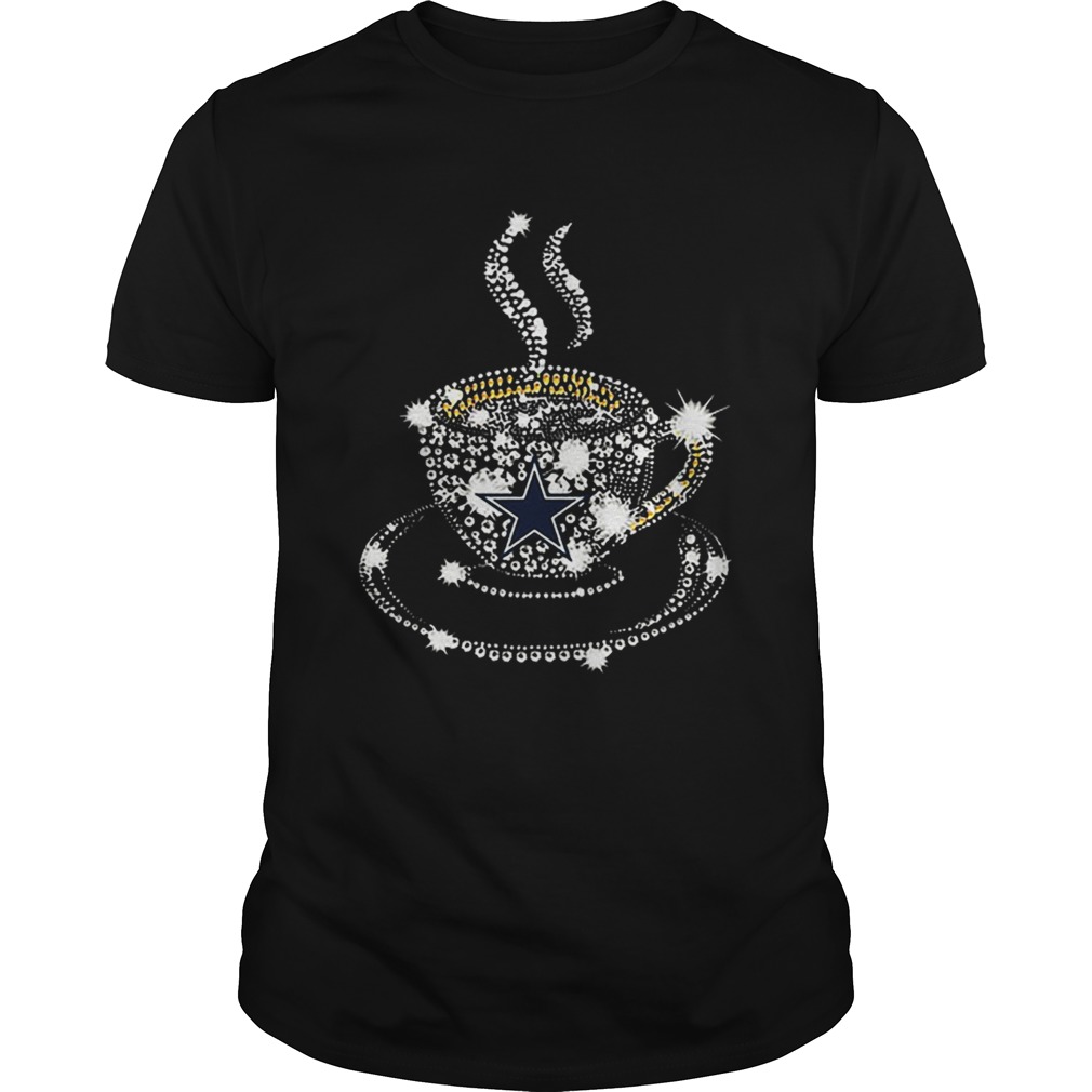 Coffee Dallas Cowboys rhinestone shirt