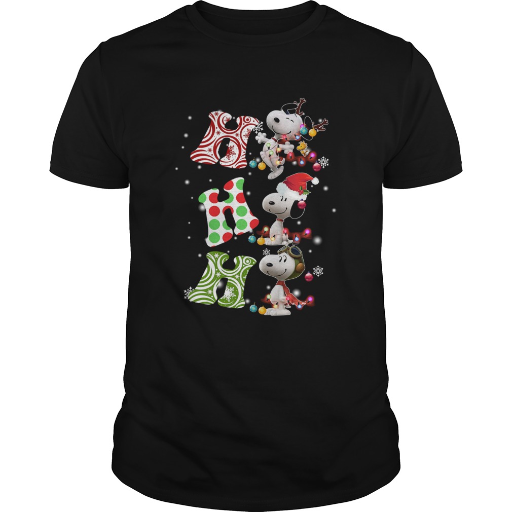 Ho Ho Ho Santa Snoopy Christmas shirt