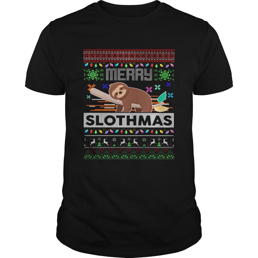 Merry Slothmas Ugly Christmas Shirt