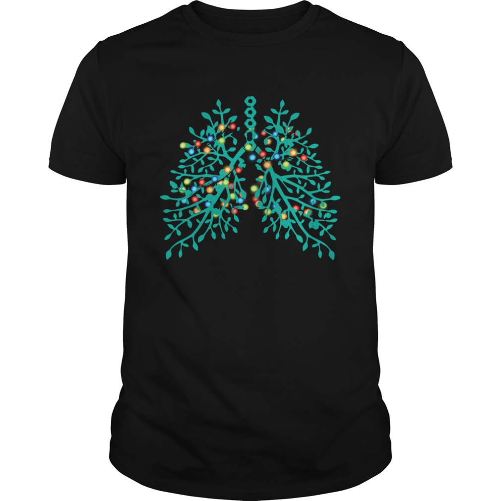 Flowery Lungs Christmas Lights Shirt