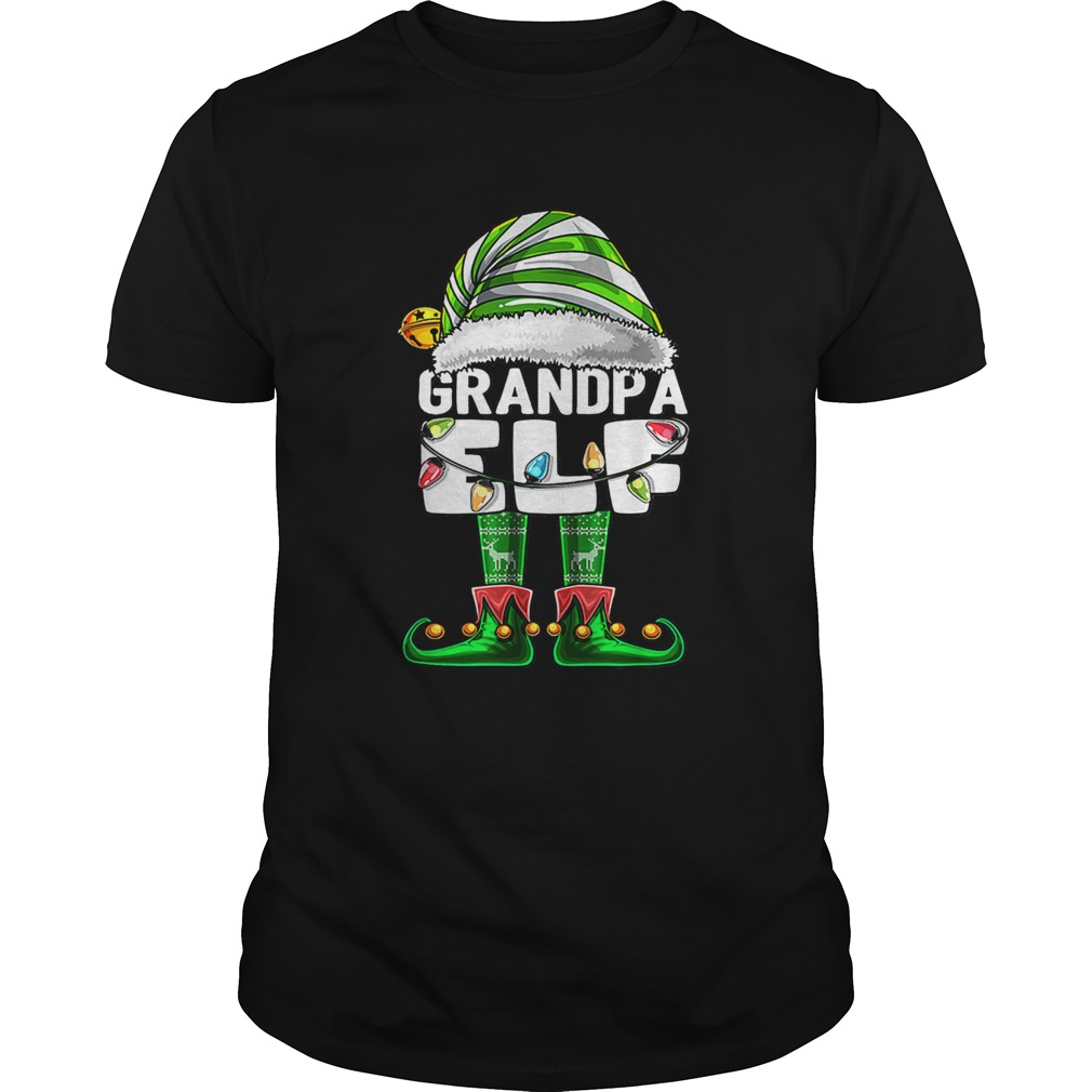 Official Mens Grandpa Elf Matching Family Christmas Elf Costume Gift Men shirt