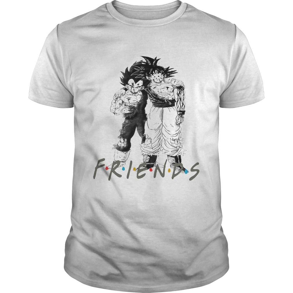 Dragon Ball Goku and Vegeta Friends TV Show shirt