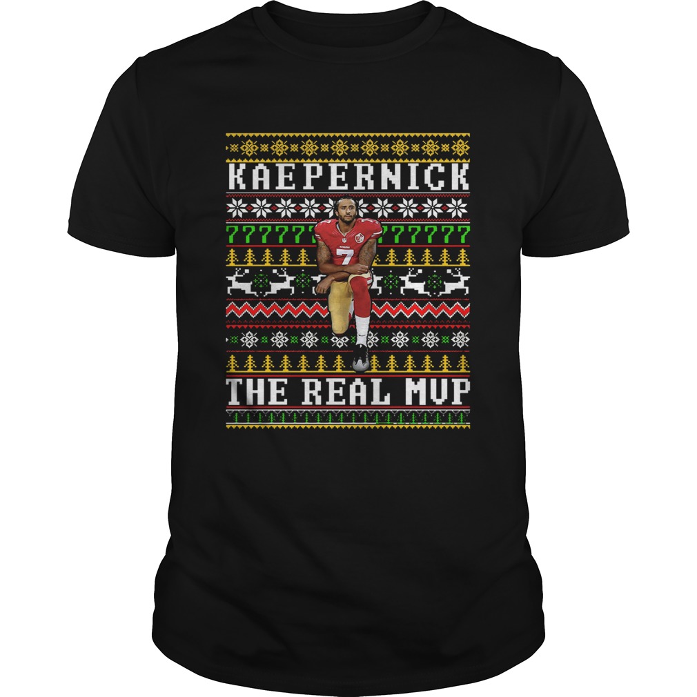 Colin Kaepernick the real MVP ugly christmas sweater