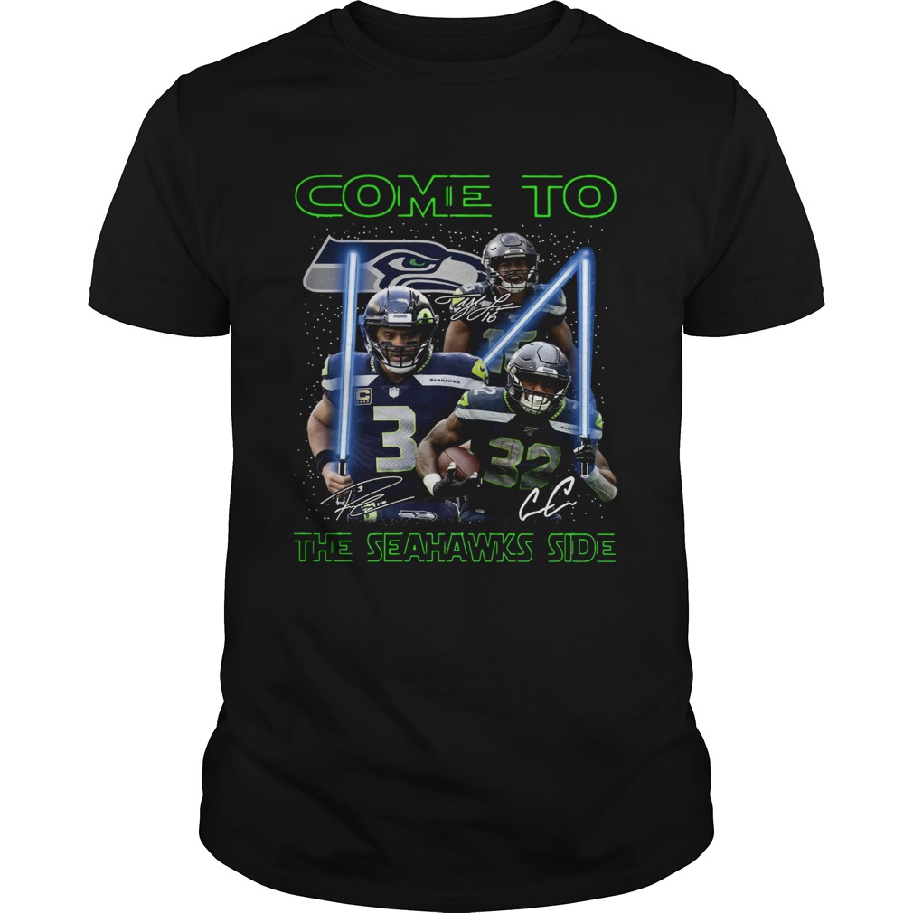 Seattle Seahawks Come To The Seahawks Side Star Wars Signature Shirt