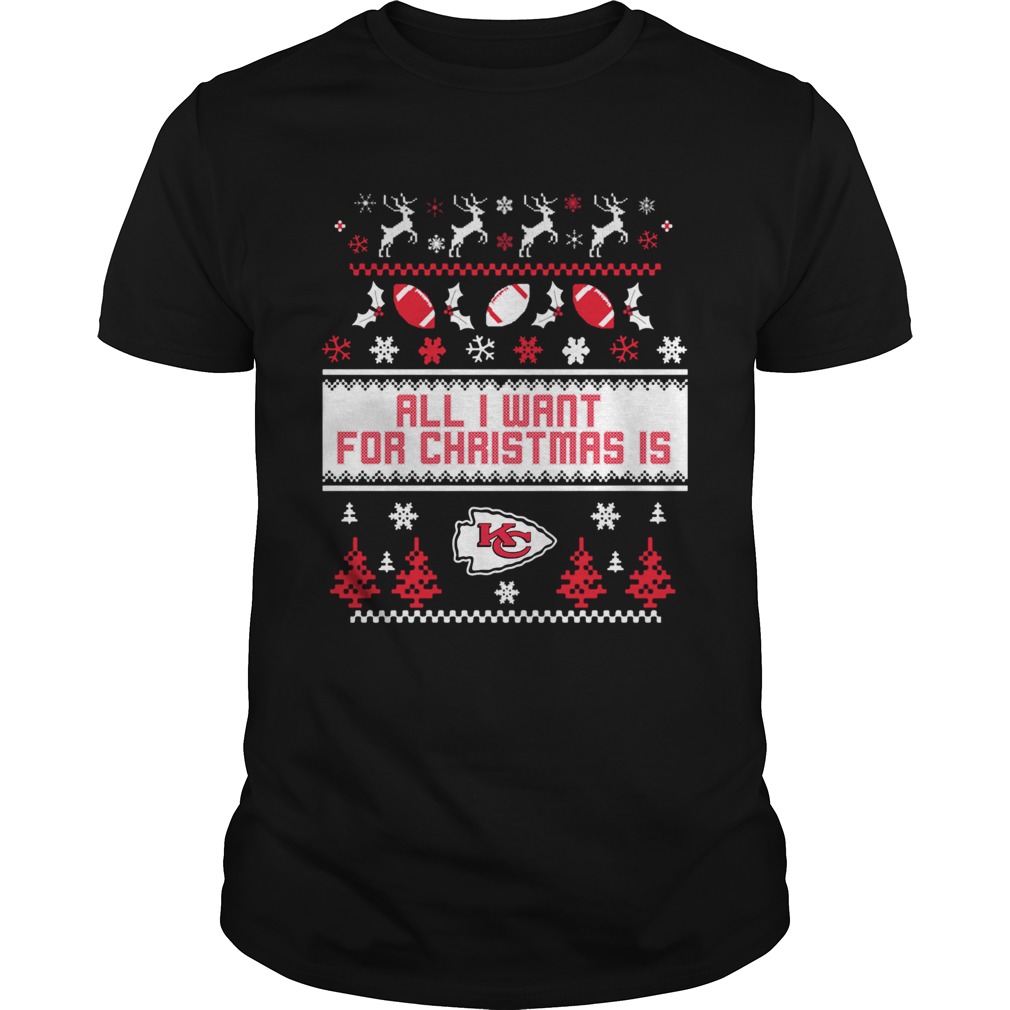 All I want for christmas is Kansas Chief City ugly christmas sweater