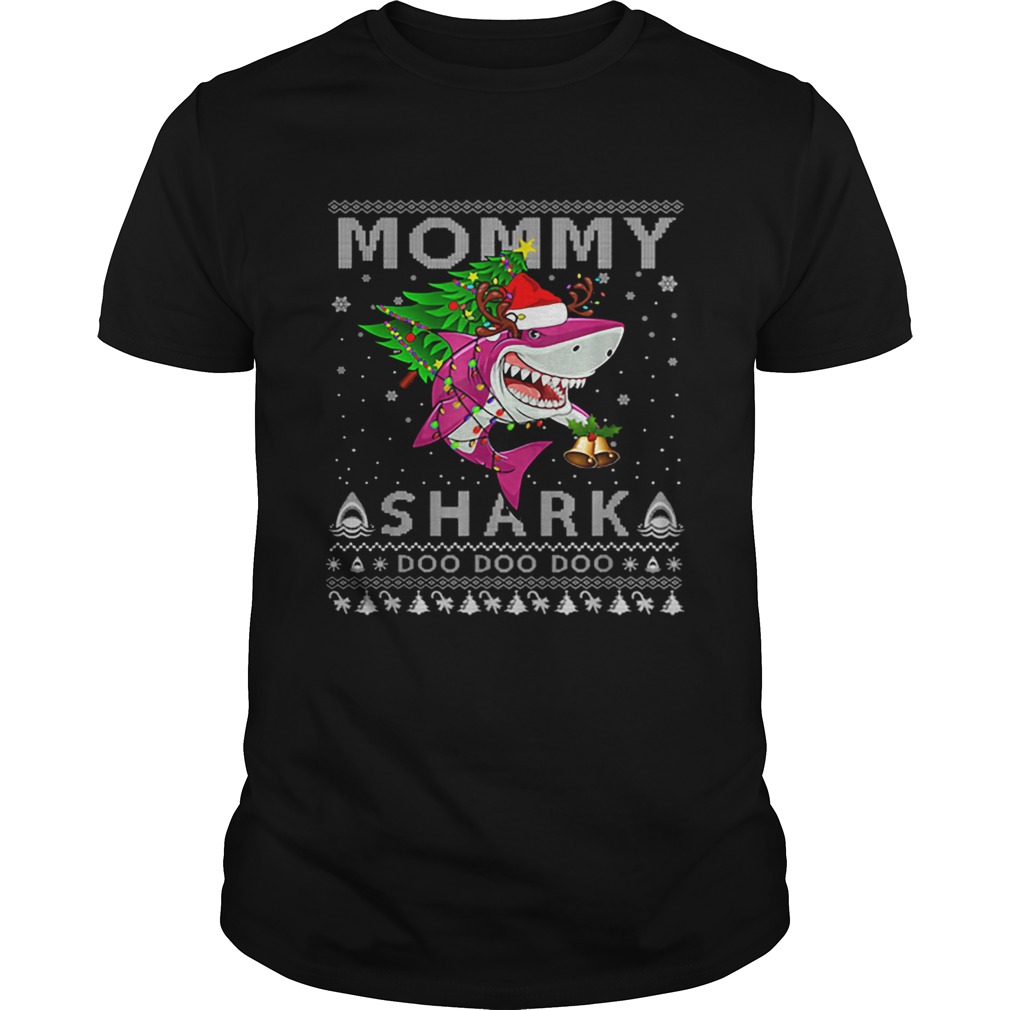 Awesome Mommy Shark Santa Doo Doo Doo Christmas Ugly Sweatshirt