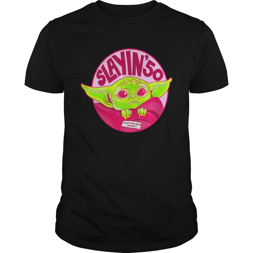 Baby Yoda Saying’ do not feed after midnight shirt