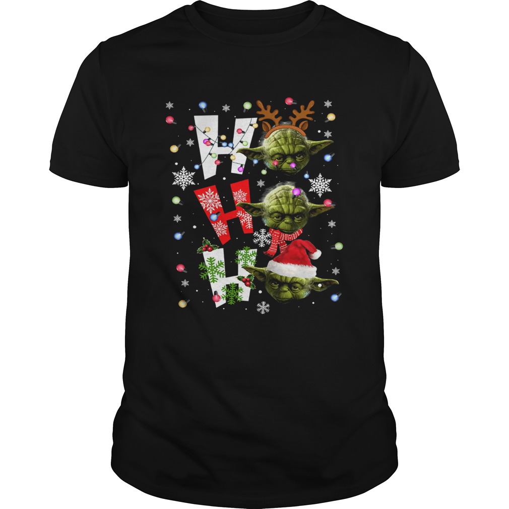 Santa Yoda ho ho ho christmas shirt