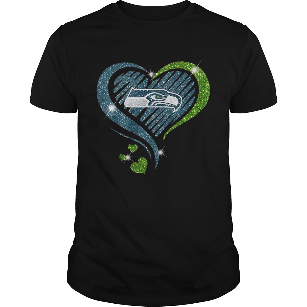 Seattle Seahawks Diamond Heart Shirt