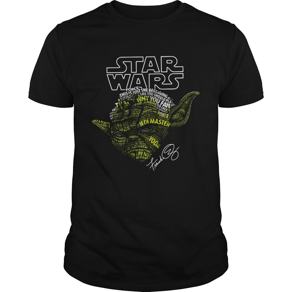 Yoda Star Wars Force This Is Just The Beginning Signature shirt