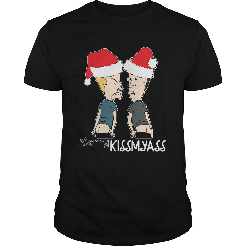 Beavis and Butt-Head Merry Kissmyass Christmas Sweatshirt