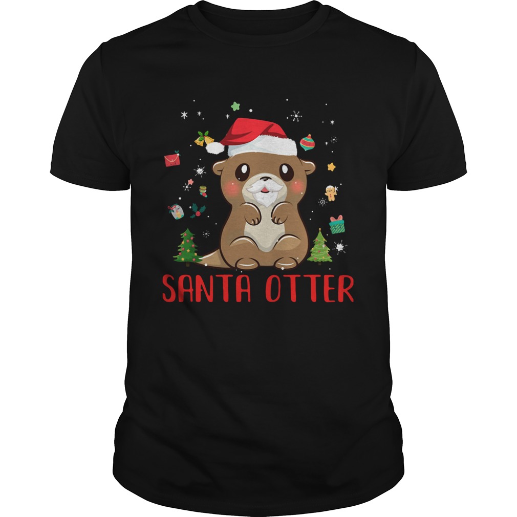 Santa Otter Christmas Shirt