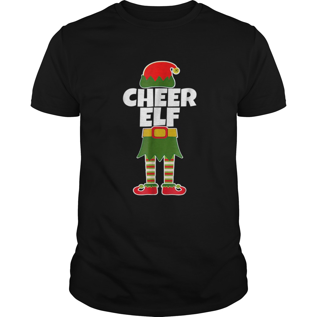 Premium CHEER ELF Funny Cheerleader Christmas Holiday shirt