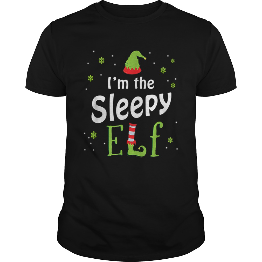 Official I’m The Sleepy Elf Funny Group Matching Family Xmas Gift shirt