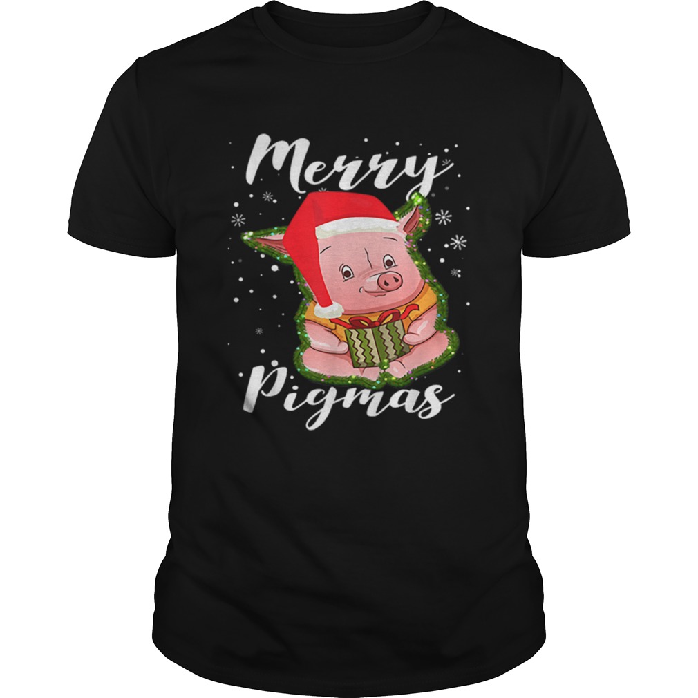 Premium Merry Pigmas tee Cool Pig Christmas Tree Xmas for Pig Lovers shirt