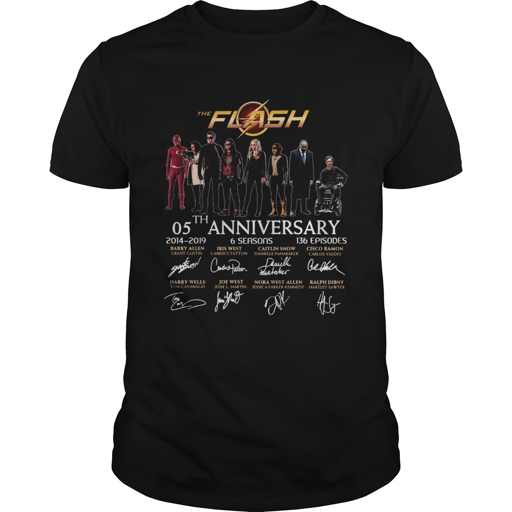 The Flash 05th anniversary 2014 2019 signature shirt