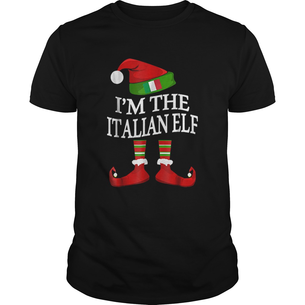 Awesome I’m The Italian Elf Matching Group Family Christmas shirt