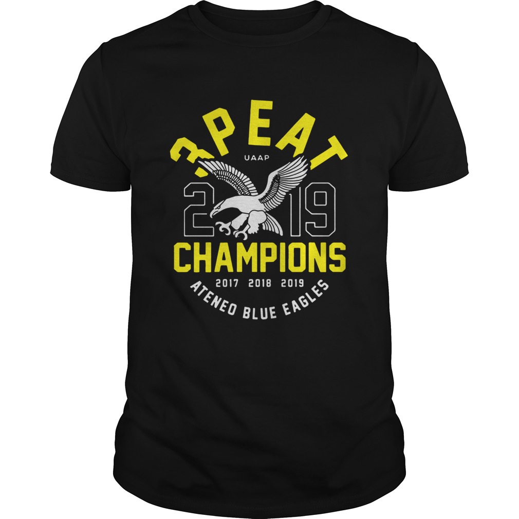 3peat UAAP 2019 Champion Ateneo Blue Eagles shirt