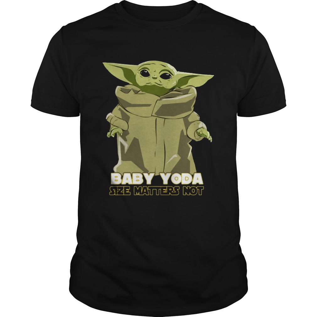 Baby Yoda The Mandalorian Size Matters Not Offcial T-Shirt