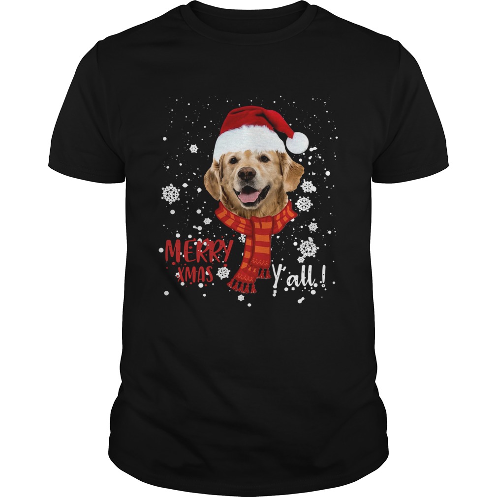 Golden Retriever Merry Xmas Y’all Sweatshirt