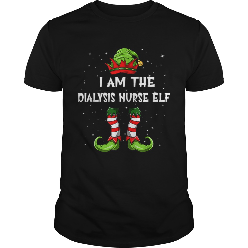 Nice I’m The Dialysis Nurse Elf Christmas Family Elf shirt