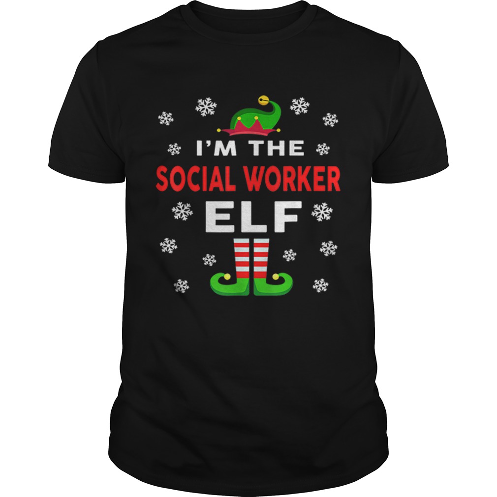 Official I Am The Social Worker Elf Christmas Sweater Gift Funny shirt