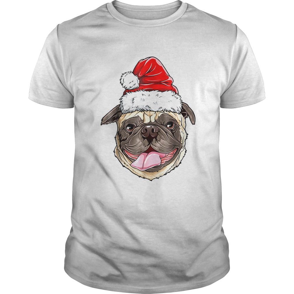 Original Pug Santa Christmas Kids Boys Girls Xmas Gifts Hat shirt