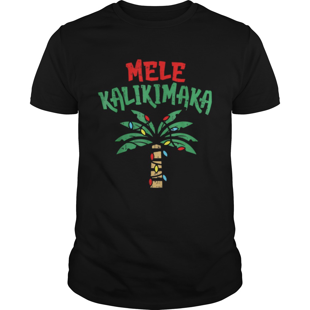 Nice Mele Kalikimaka Palm Tree Hawaiian Christmas In July shirt