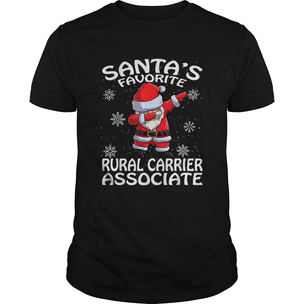 Official Santa’s Favorite Rural Carrier Associate Funny Christmas shirt