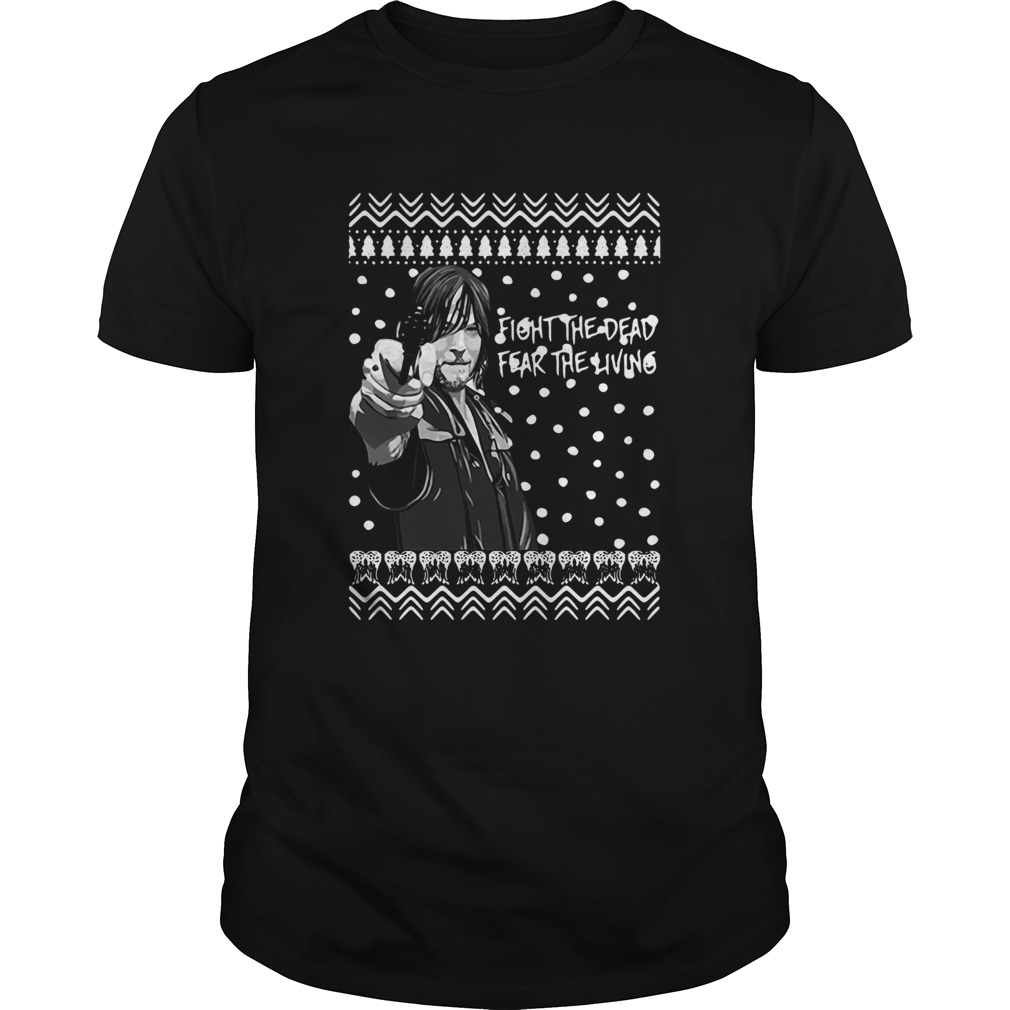 The Walking Dead Daryl Dixon Fight The Dead Fear The Living Christmas Sweatshirt