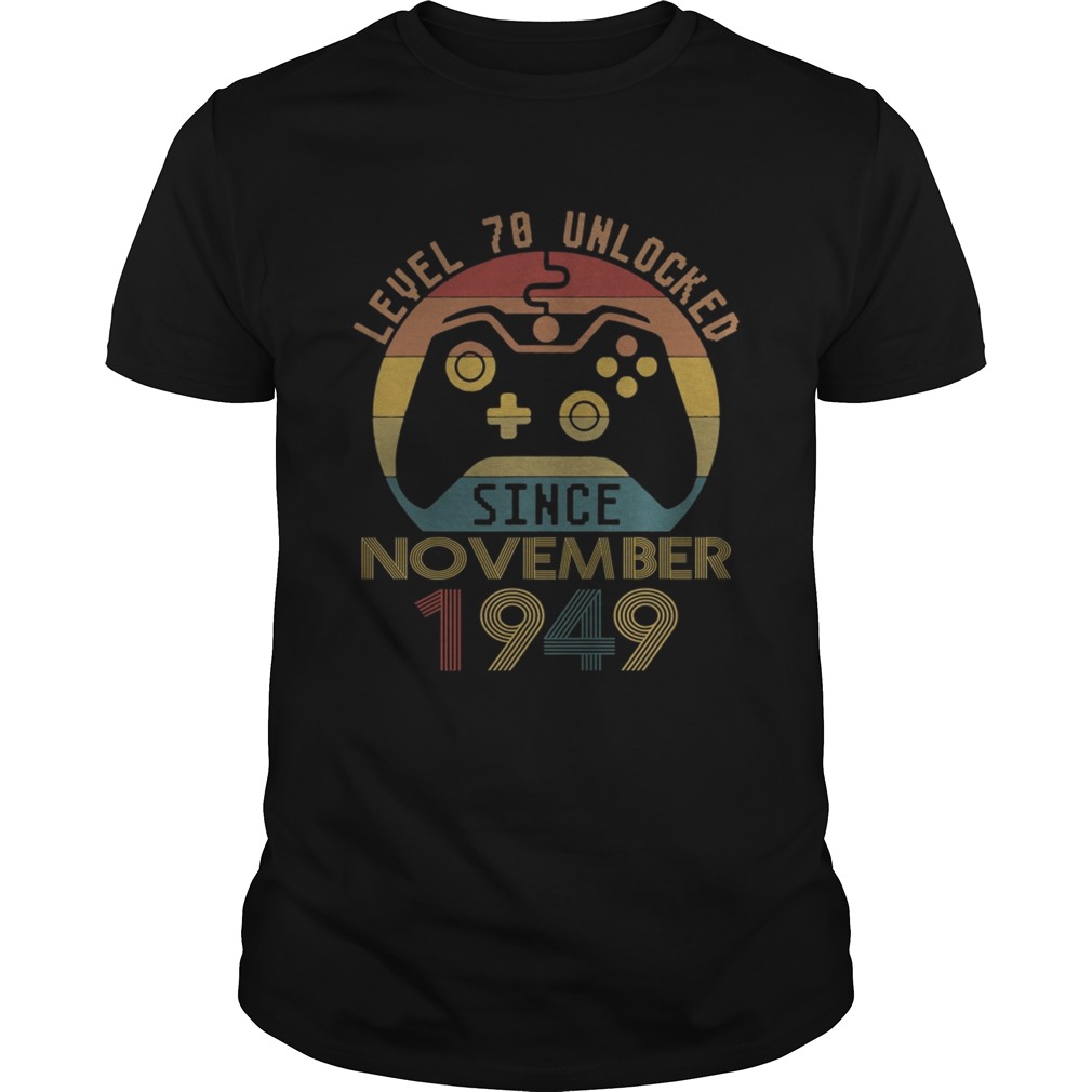 Level 70 Unlocked Since November 1949 Vintage shirt