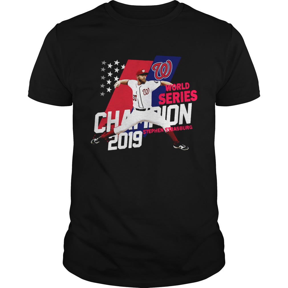 Stephen Strasburg Washington Nationals world series champions 2019 American Flag shirt