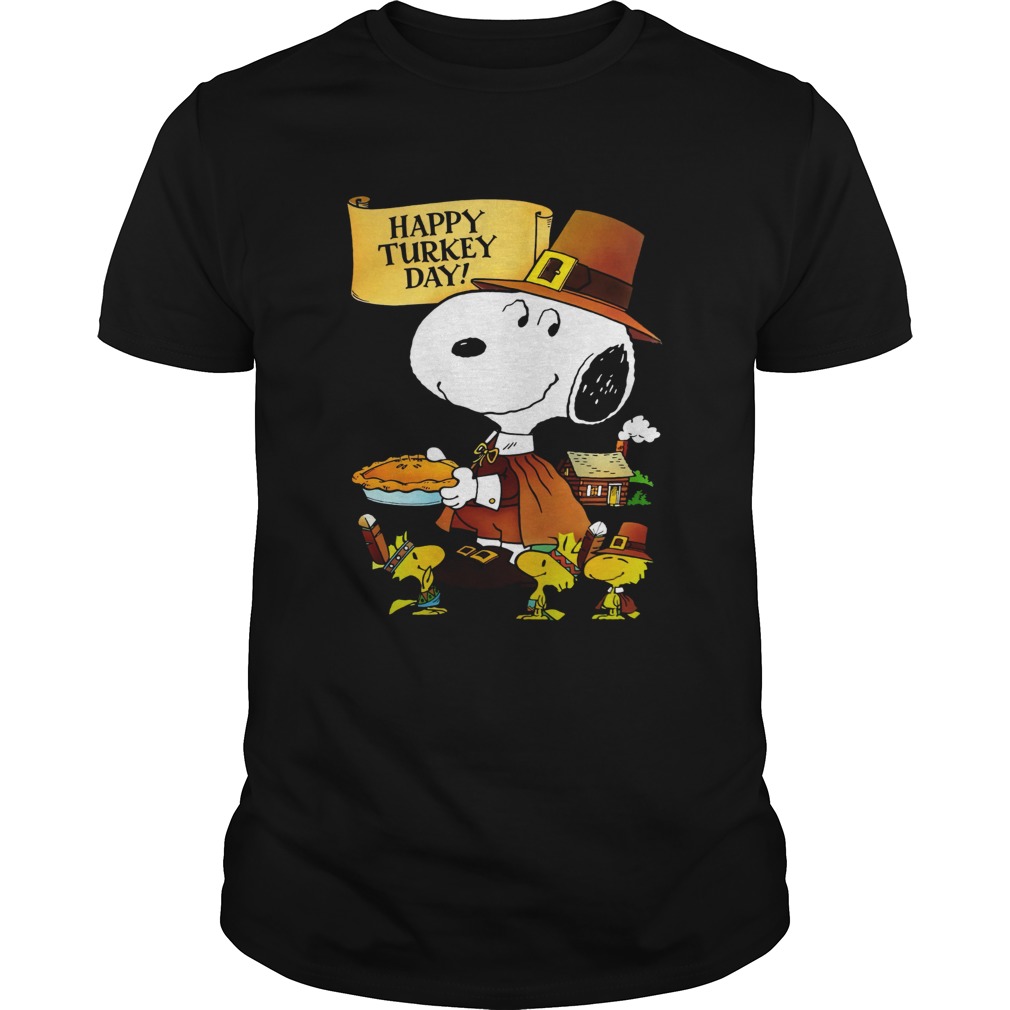 Snoopy And Woodstocks Happy Turkey Day Shirt