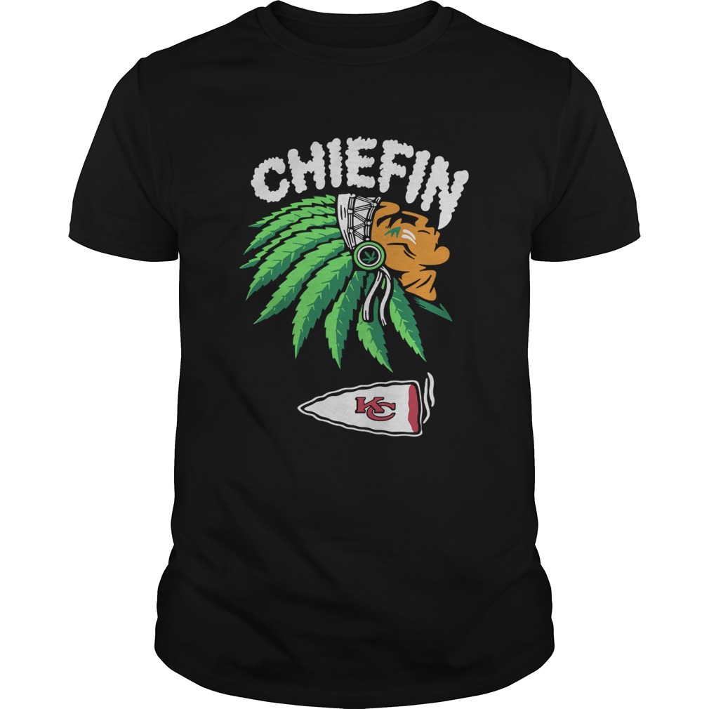 Kansas City Chiefs Chiefin Weed Smoking Indian Shirt