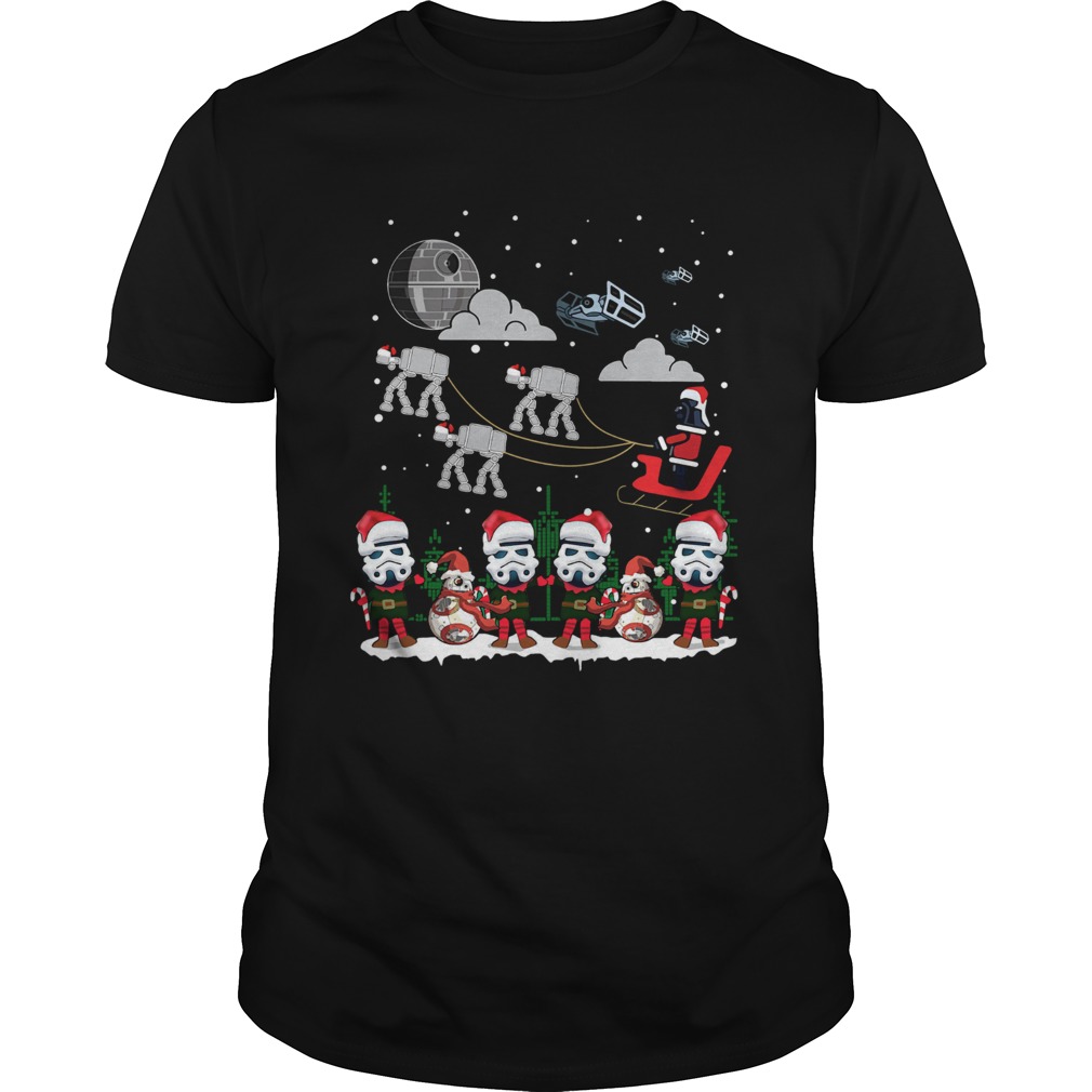 Santa Darth Vader Star Wars Stormtrooper Ugly Christmas shirt