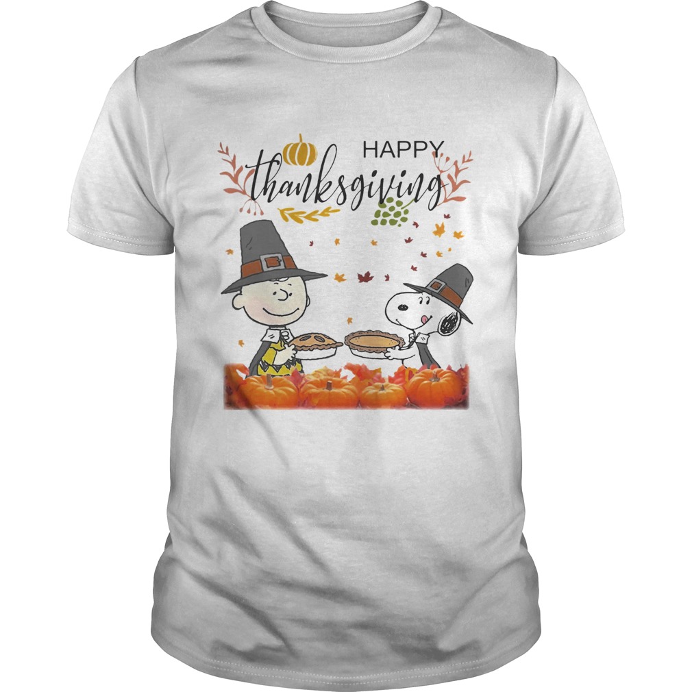 Charlie Brown And Snoopy Peanuts Happy Thanksgiving Shirt