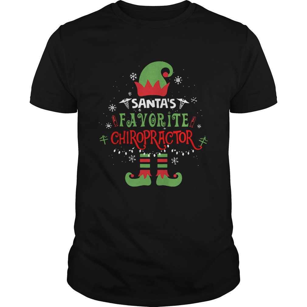 Elf Christmas Santa’s Favorite Chiropractor shirt