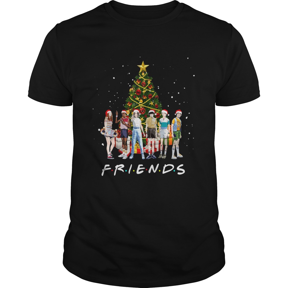 Stranger Things Characters Friends Christmas Tree Shirt