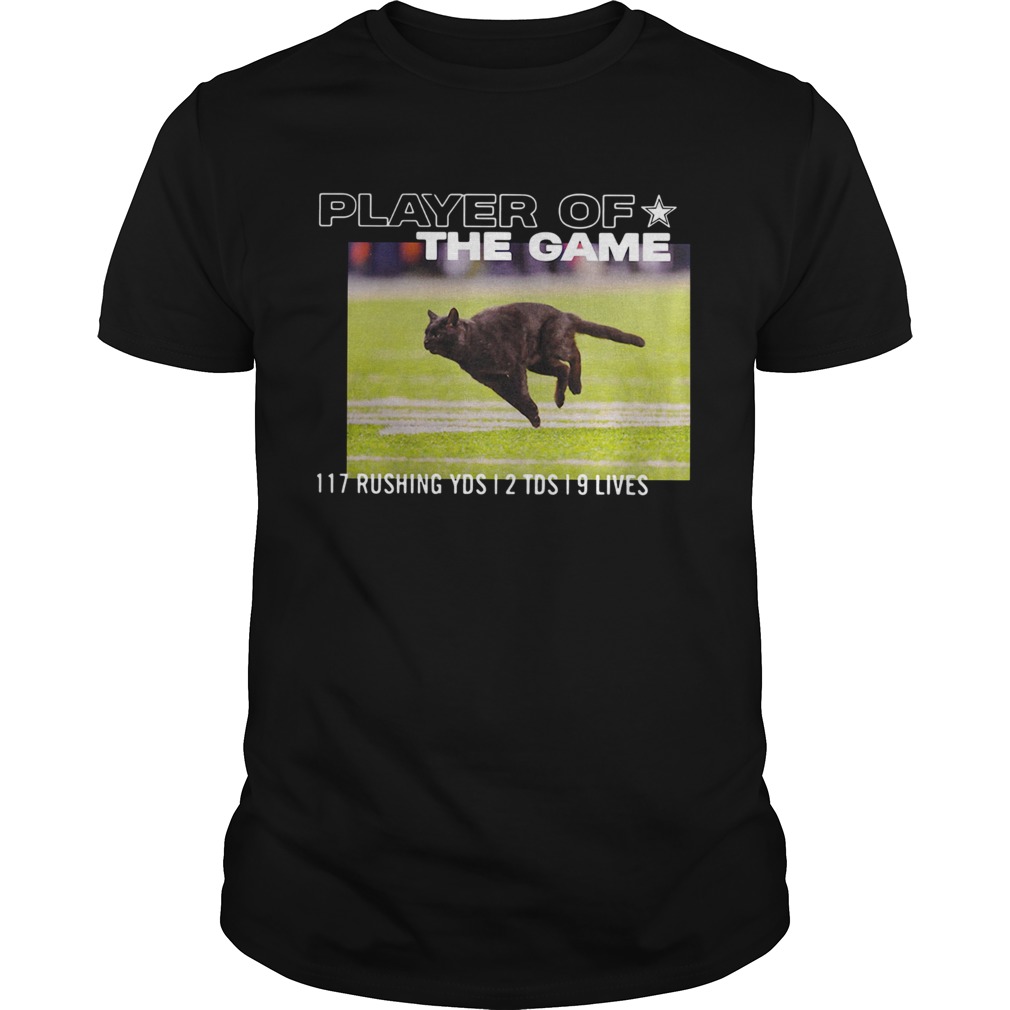 Dallas Cowboys Black Cat Player Of The Game 117 Rushing YSD 2 TDS 9 Lives Shirt