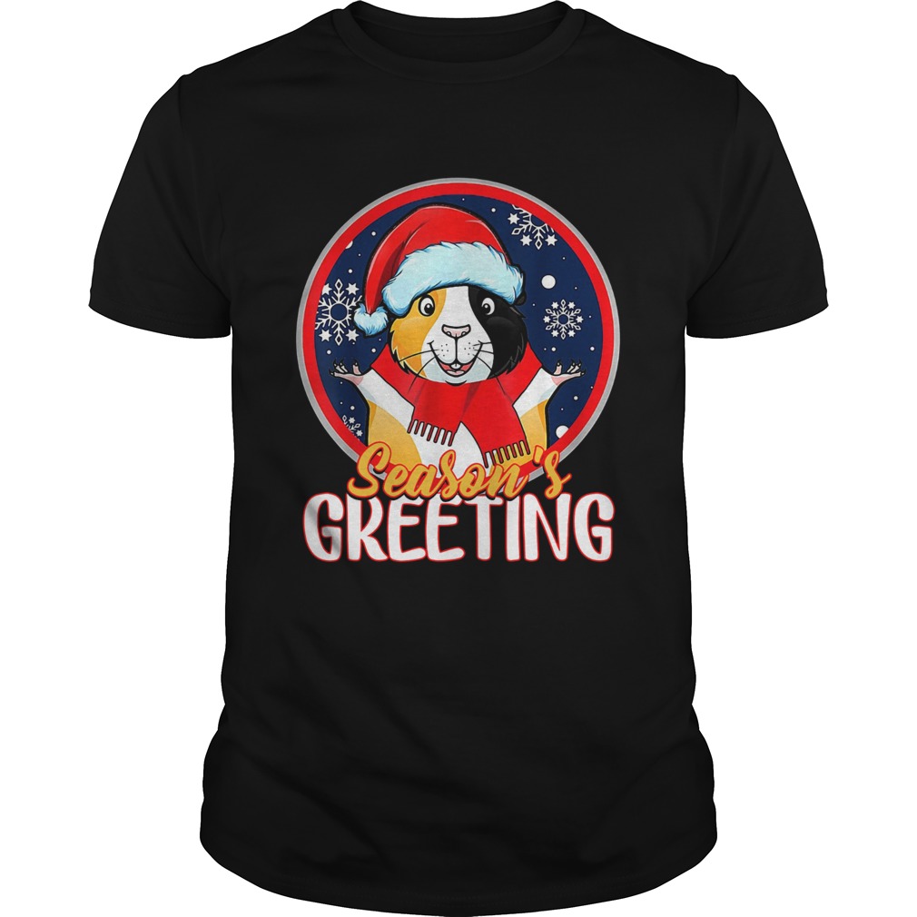 Santa Guinea Pig Season’s Greeting Christmas Sweatshirt