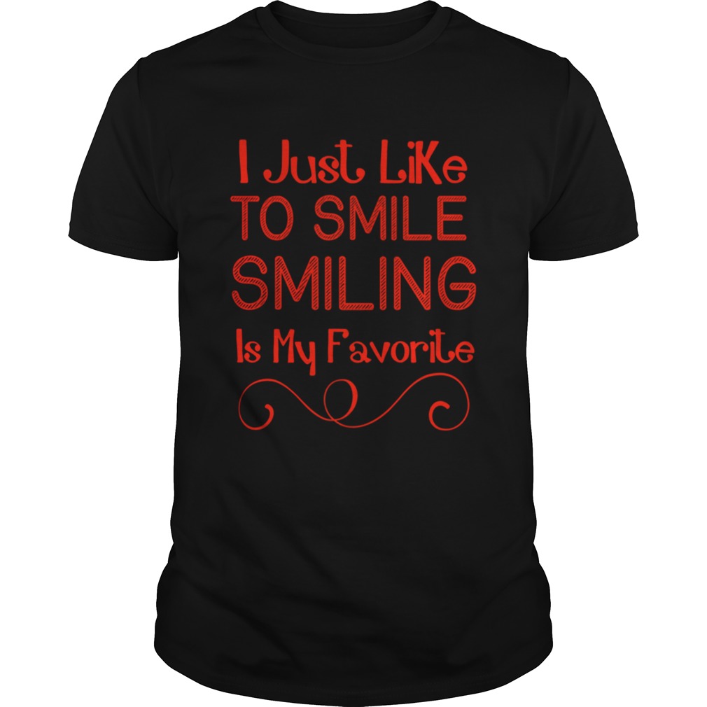 ELF I Lke To Smile Smiling Is My Favorite Christmas T-Shirt