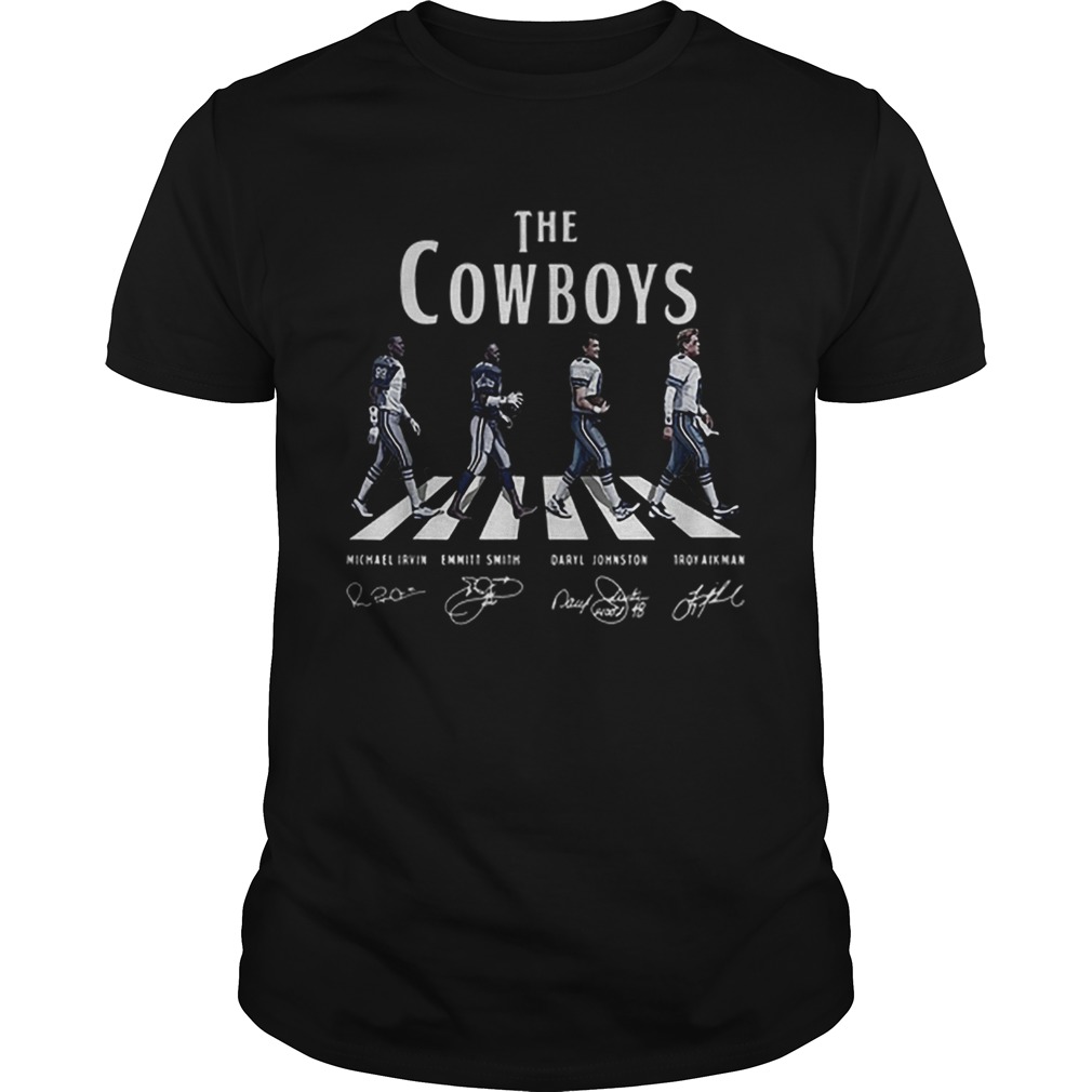 The Cowboys Abbey Road Dallas Cowboys signatures shirt