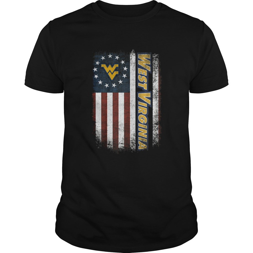 West Virginia Mountaineers Betsy Ross flag shirt