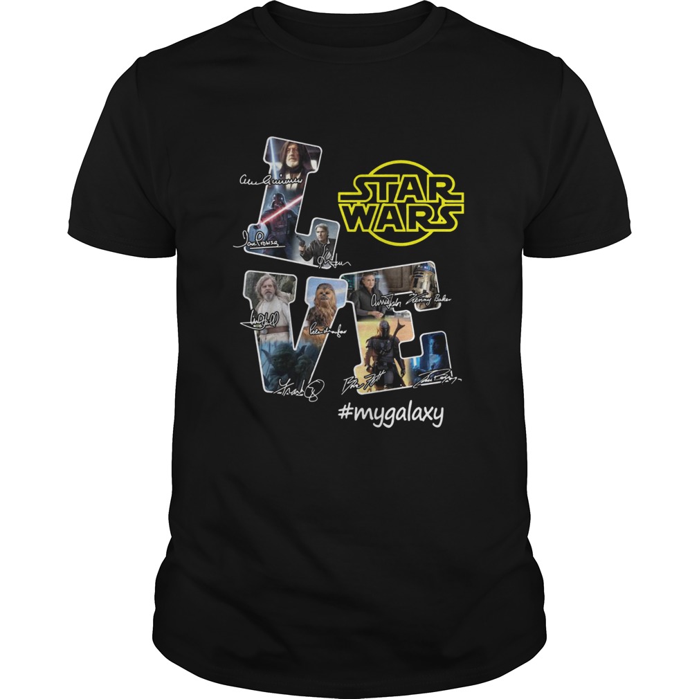 Love Star Wars My Galaxy Signatures shirt