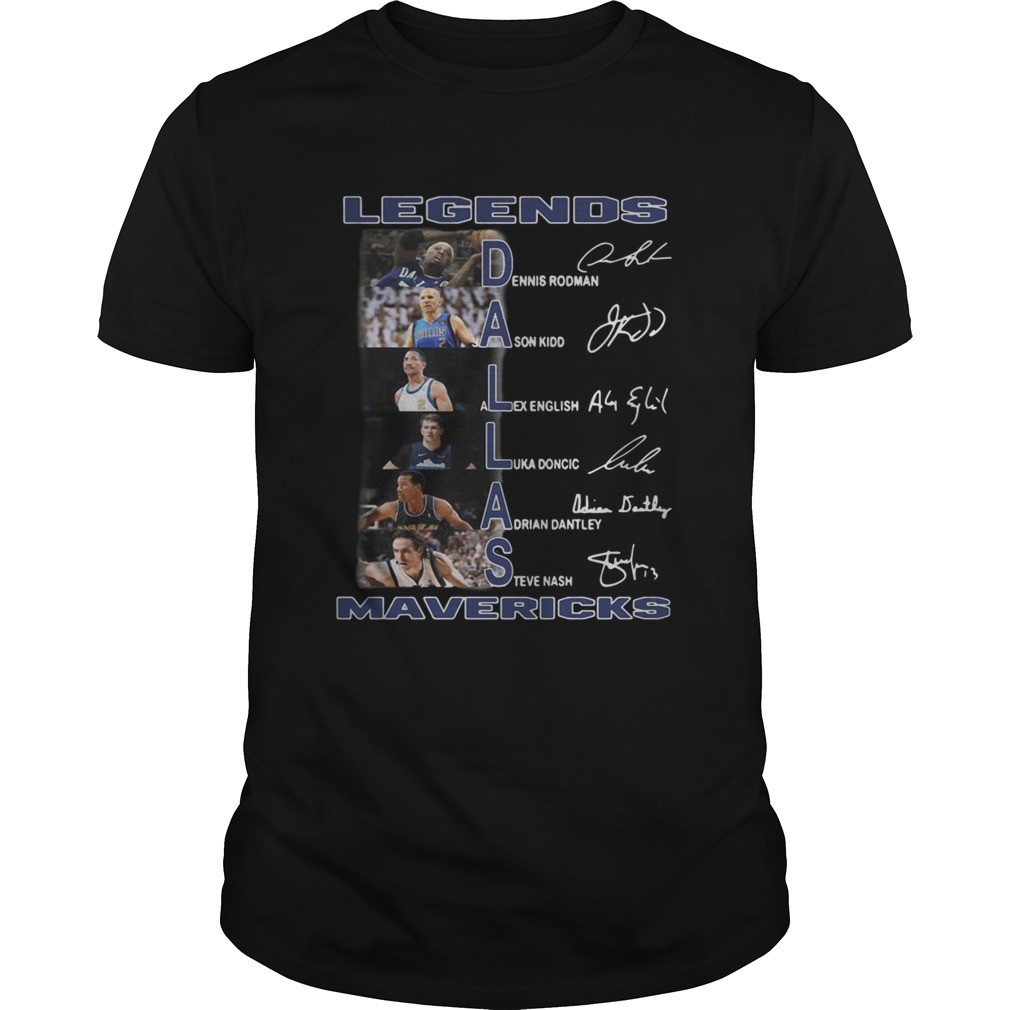 Dallas Cowboys Legends Mavericks Players Signatures shirt