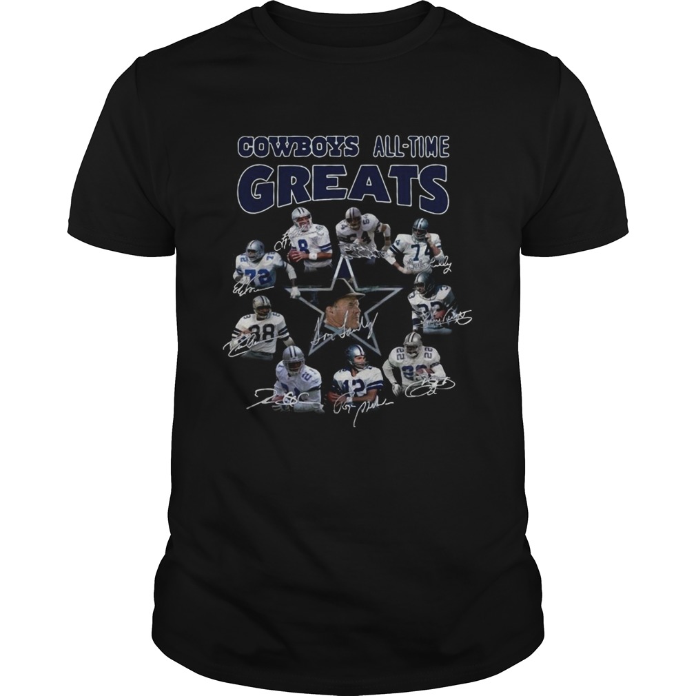 Dallas Cowboys all time Greats team signature shirt