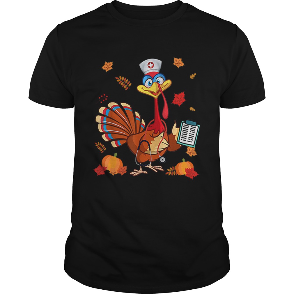 Top Thanksgiving Nurse Turkey Cute Family Gift Men Women Funny shirt