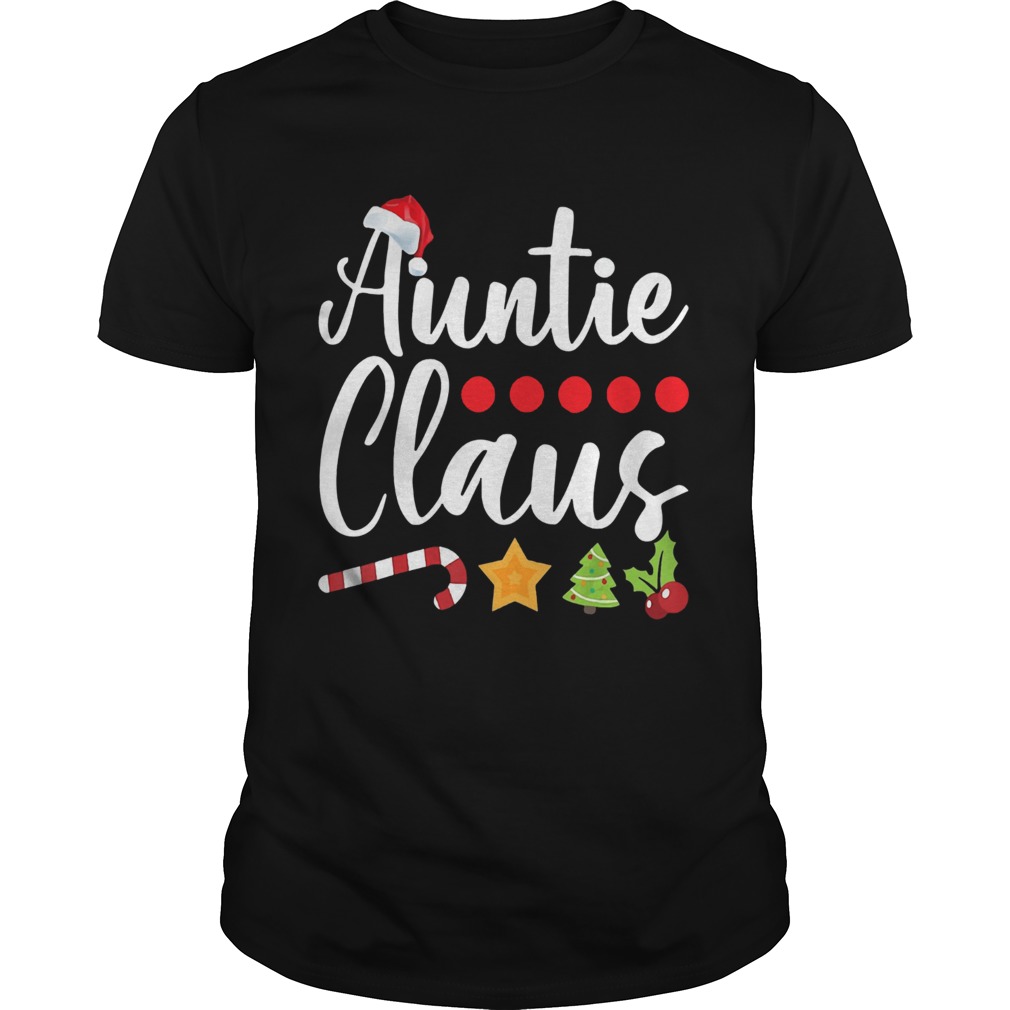 Auntie Claus Santa Hat Christmas T-shirts